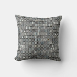 Pillow för metallplattor i Silver Kudde