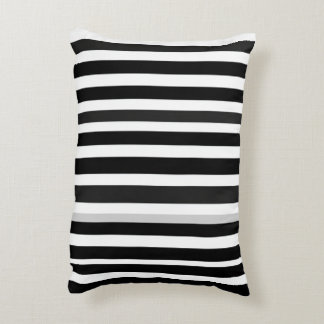 Pillow för monokrom elegance stripe prydnadskudde