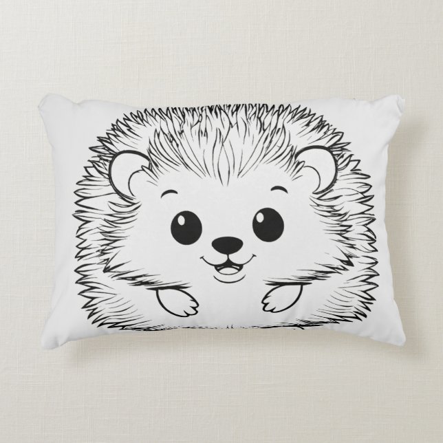 Pillow för nufferingsparametrar - Adsible Hedgehog Prydnadskudde (Framsidan)
