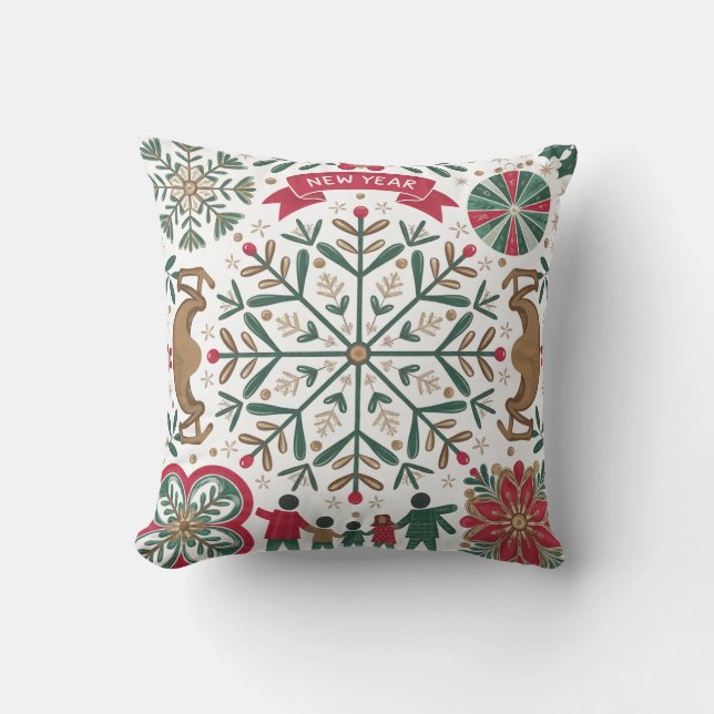 Pillow för nyårsgåva kudde (Framsida)