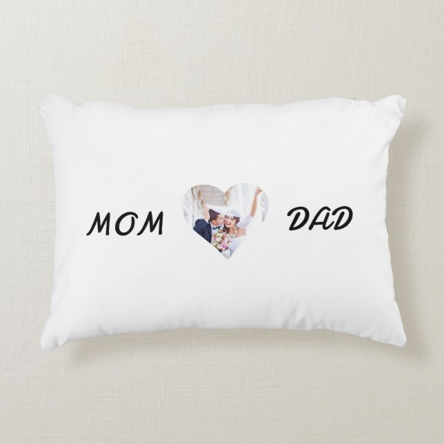 Pillow för personlig, foto för Anpassningsbar Prydnadskudde (Framsidan)