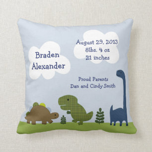 Pillow för personligen "Adsible Dinosaur/Dino" Kudde