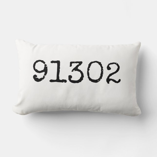 Pillow för postnummer för personlig | Personlig Pi Lumbarkudde (Framsida)