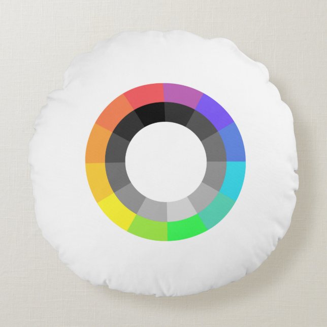 Pillow för Pridet Brushed Polyester MOGAI Rund Kudde (Framsidan)