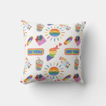 Pillow för Pridet Cute LGBTQ+