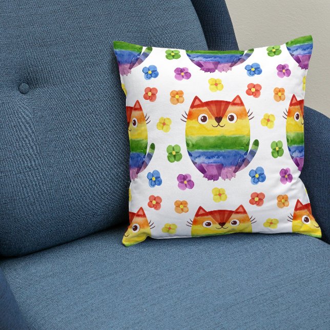 Pillow för pridets katt och Pride Kudde (Skapare uppladdad)