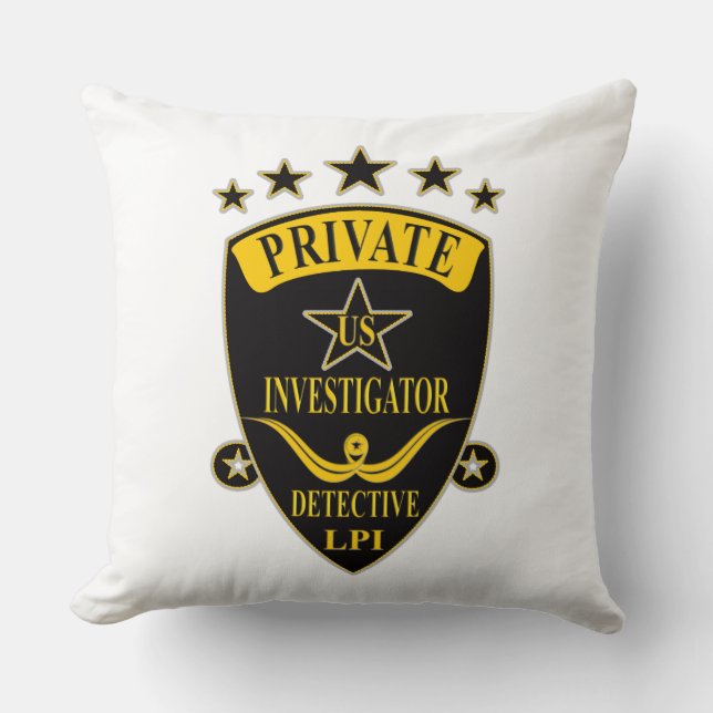 Pillow för privat utredare kudde (Framsida)