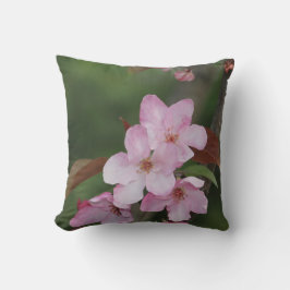 Pillow för Reversibel Rosa Crab Apple-Blommar Kudde