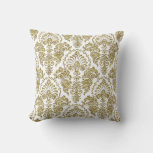 Pillow för reversibla guld Glitter-skador Kudde