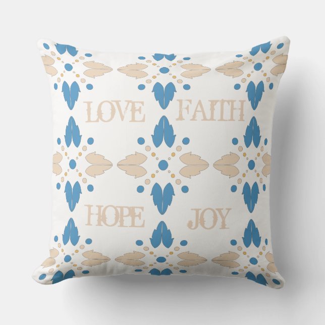 Pillow för Reversible Designer-skript Kudde (Framsida)
