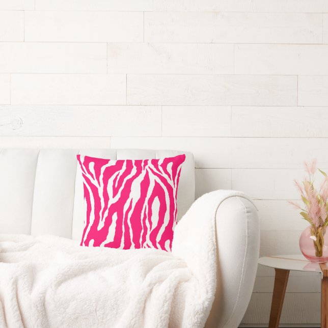 Pillow för rosa och vitsebradesign kudde (Soffa)