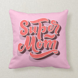Pillow för rosa Toppen Mamma i Mors dag Kudde