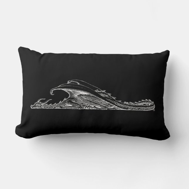 Pillow för sovande drake lumbarkudde (Framsida)