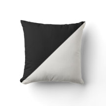 Pillow för svartvit diagonal dekorator