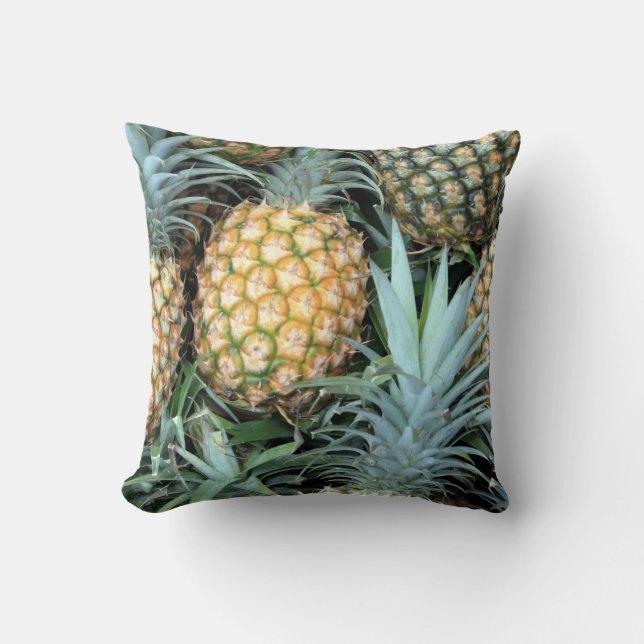 Pillow för tropisk Hawaiiansk ananas Kudde (Framsida)
