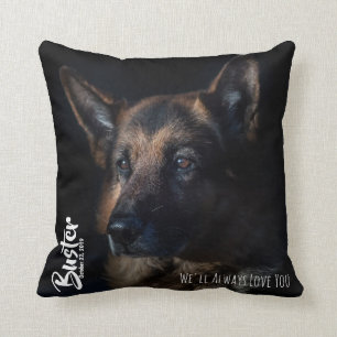 Pillow för tyska schepherd Memorial Kudde