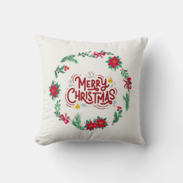 Pillow för utandningsdekorfärg för god jul kudde