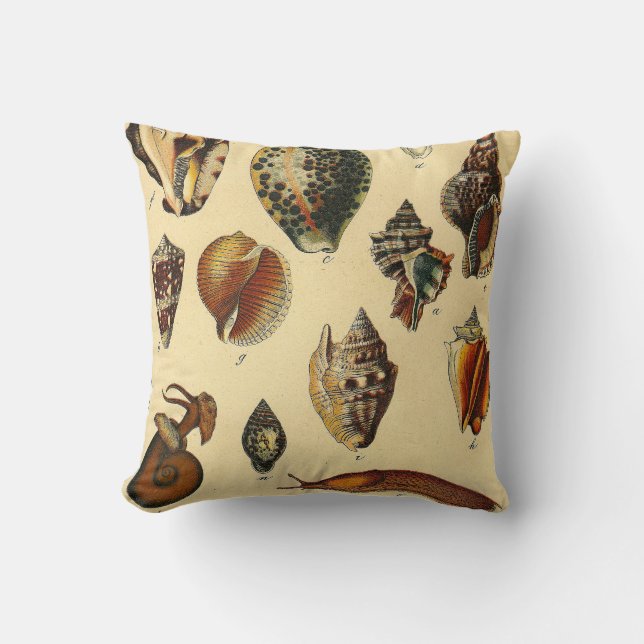 Pillow för Vintage i Snäckan Snigel Kudde (Framsida)
