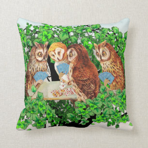 Pillow för Vintage Ugglor Kudde