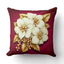 Pillow för vinterårsdagen för Blommigten