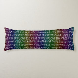Pillow för Zodiac-tecken (Mörkens regnbåge) Kroppskudde