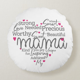 Pillow - Förbättra offertdesignen för Mammor Rund Kudde
