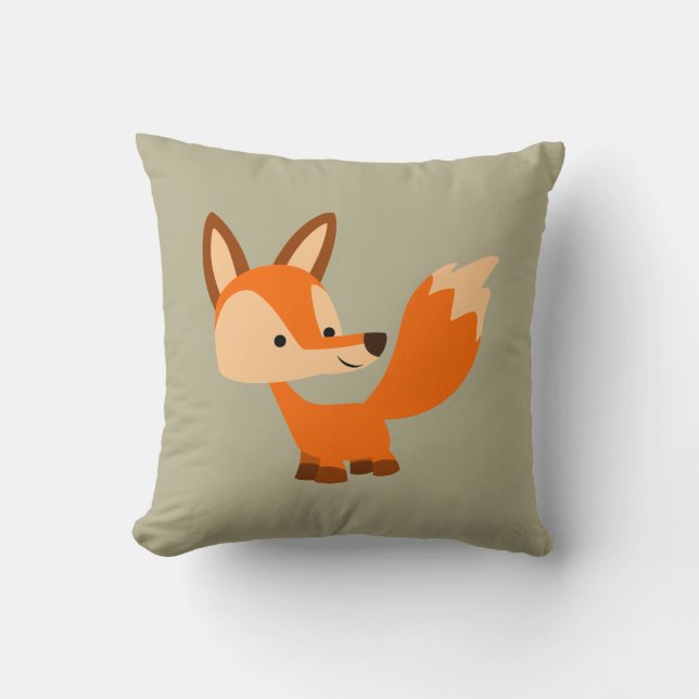 Pillow-fox för egen Tecknad Kudde (Framsida)