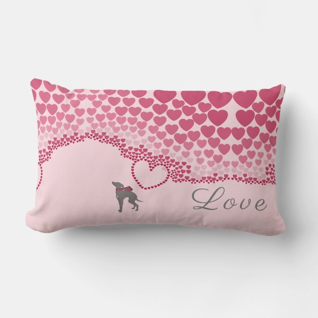 Pillow från Greyhound Valentines day Lumbarkudde (Framsida)