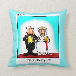 Pillow Gift bröllop Humor Kudde