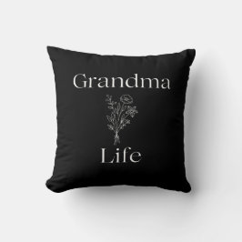 Pillow Grandma Life Wildblommor Kudde