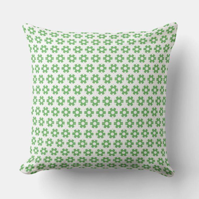 Pillow - Grönt Florets Kudde (Framsida)