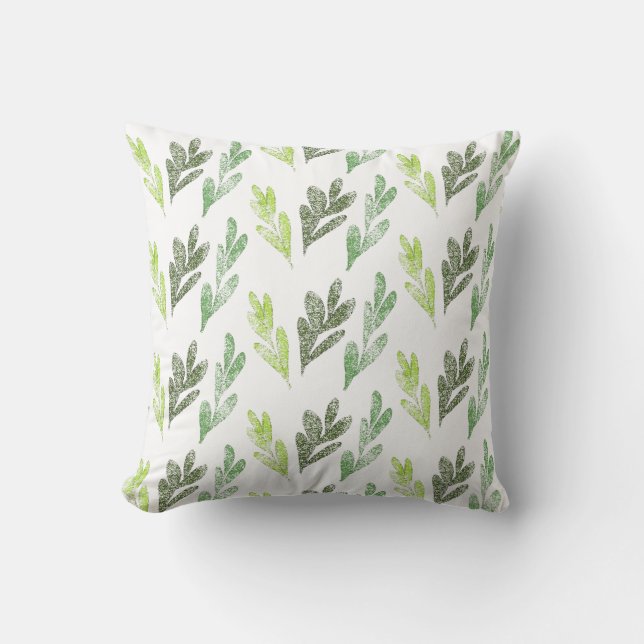 Pillow grönt Mönster Kudde (Framsida)