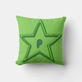 Pillow - Grönt Star med början Kudde