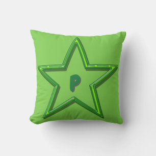 Pillow - Grönt Star med början Kudde