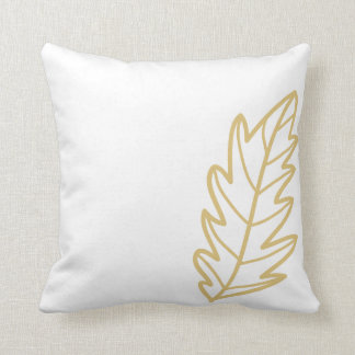 Pillow guld Löv Kudde