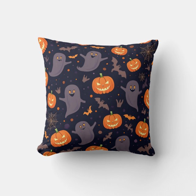 Pillow (Halloween mönster-pumpor) Kudde (Framsida)