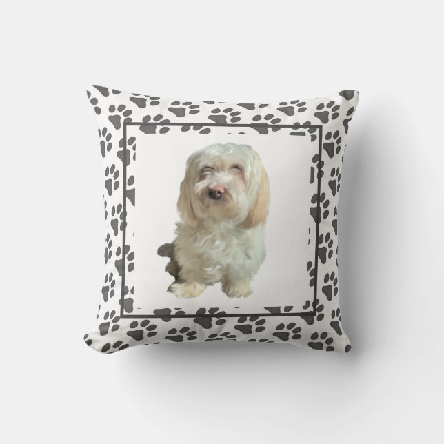 Pillow Havanese Hund Kudde (Framsida)