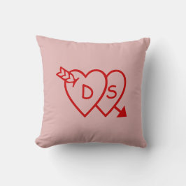 Pillow - hjärtgrafik på Valentine Kudde