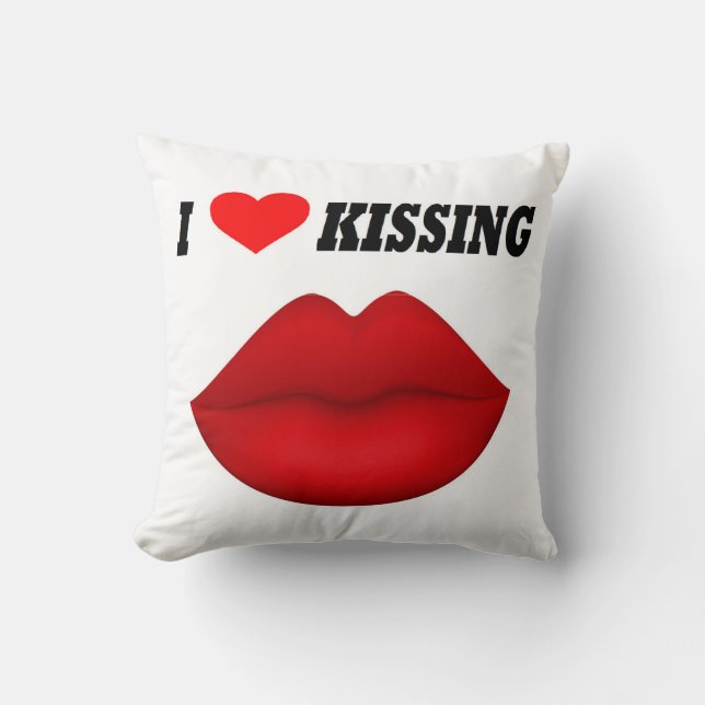 Pillow I Kärlek Kissing Kudde (Framsida)