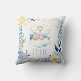 Pillow i Namn Nursery Baby Ostrich Boho Kudde
