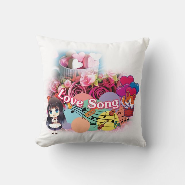 Pillow kärlek Sång Kudde (Framsida)