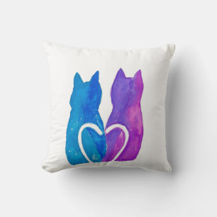 Pillow kattunge Kärlek Kudde
