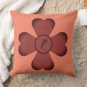 Pillow - Klöver-form med Monogram Kudde
