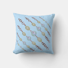 Pillow - Kopparkedja och Glass Pärlor Kudde
