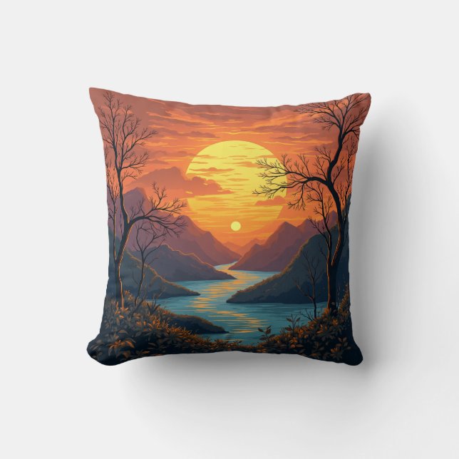 Pillow-kudde för det nya året kudde (Framsida)