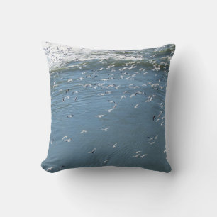 Pillow (kvadrat) - Fiskmåsar över havet Kudde