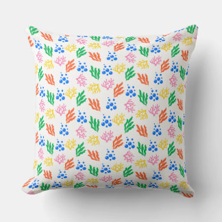 Pillow-lekande undervattenskorall, sömlös Mönster Kudde