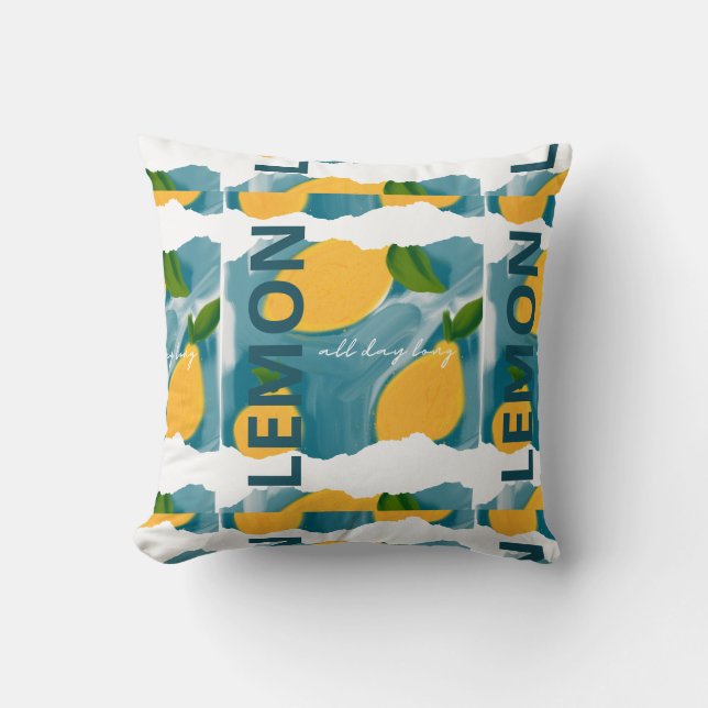Pillow-LEMON hela dagen lång Kudde (Framsida)