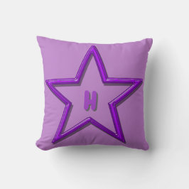 Pillow - Lila Star med början Kudde