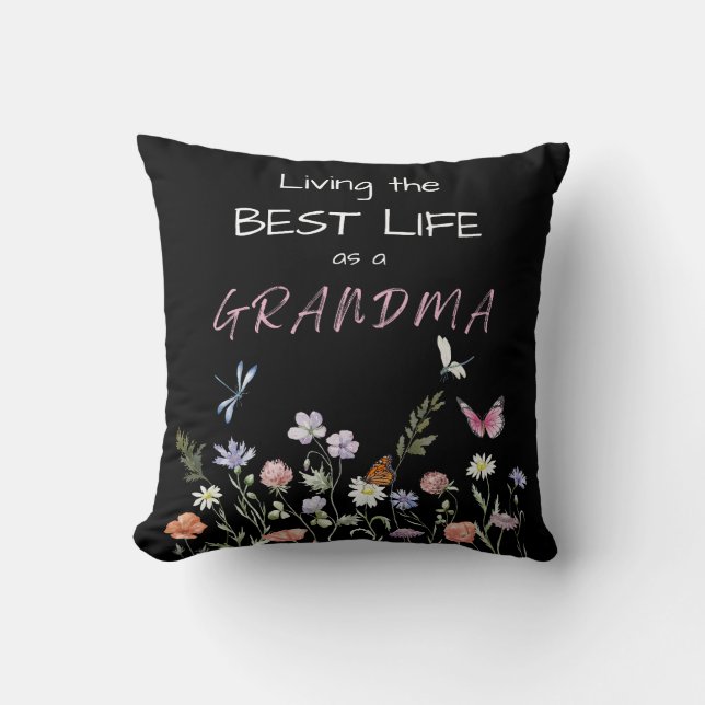 Pillow-Living the Best Life as a Grandma! Kudde (Framsida)
